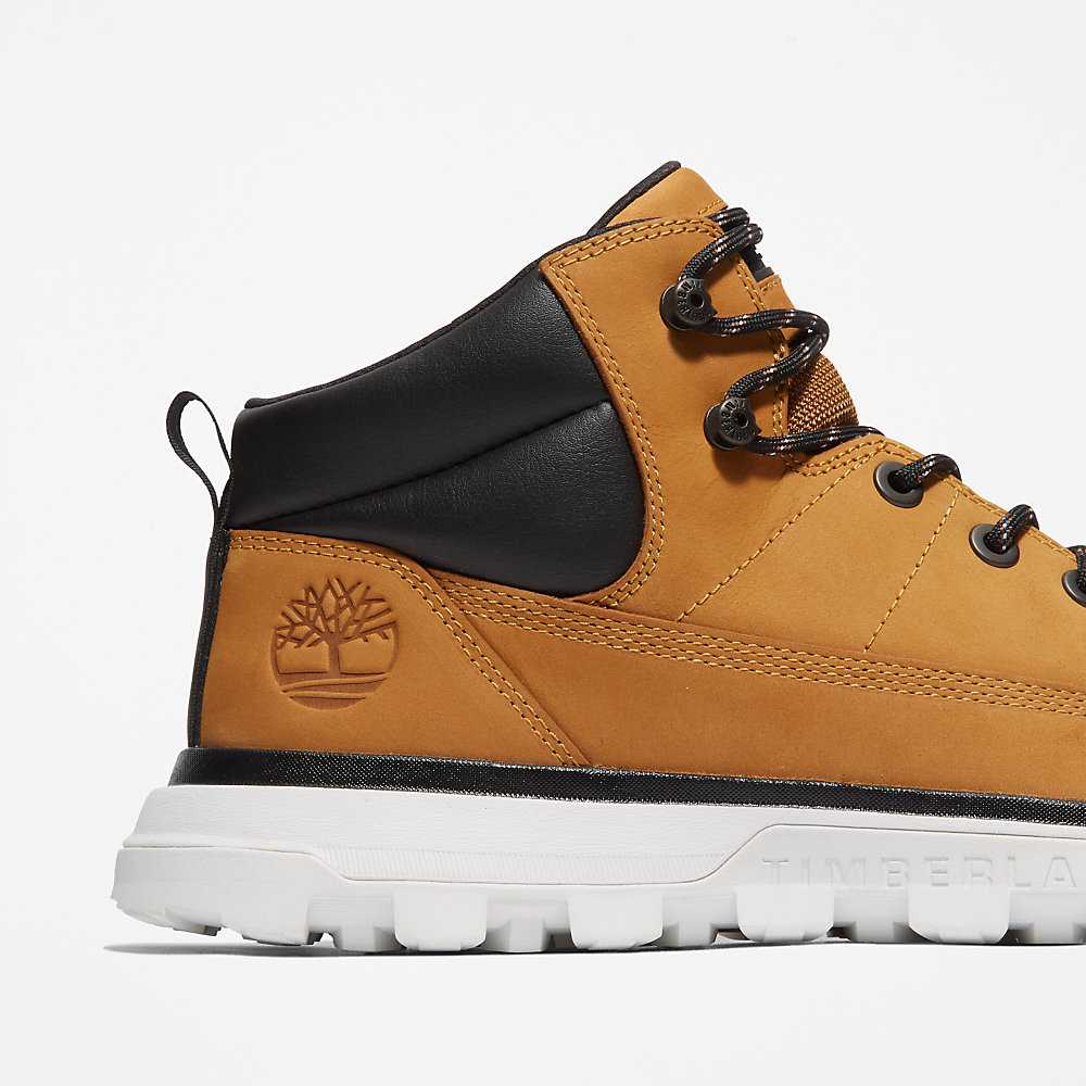 Yellow Men's Timberland Treeline Chukka Boots | Israel-8215609