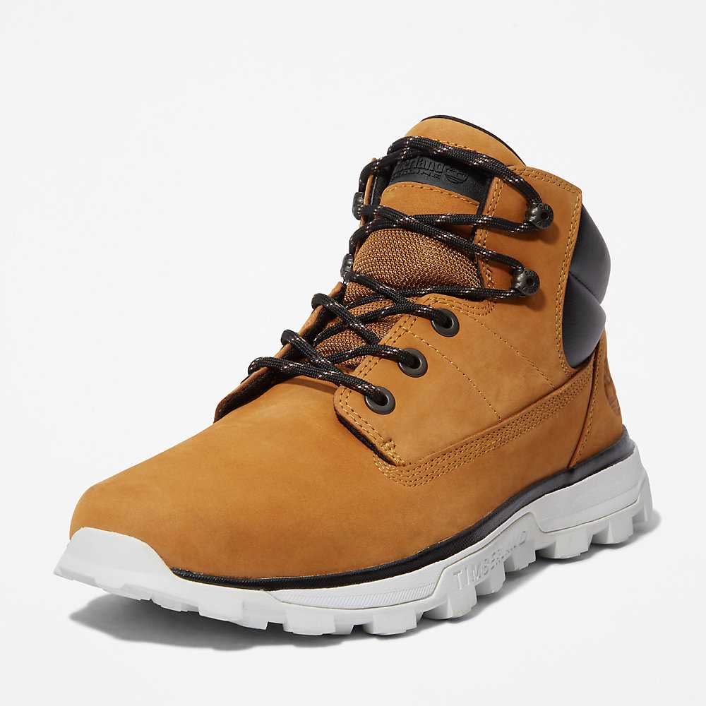 Yellow Men's Timberland Treeline Chukka Boots | Israel-8215609