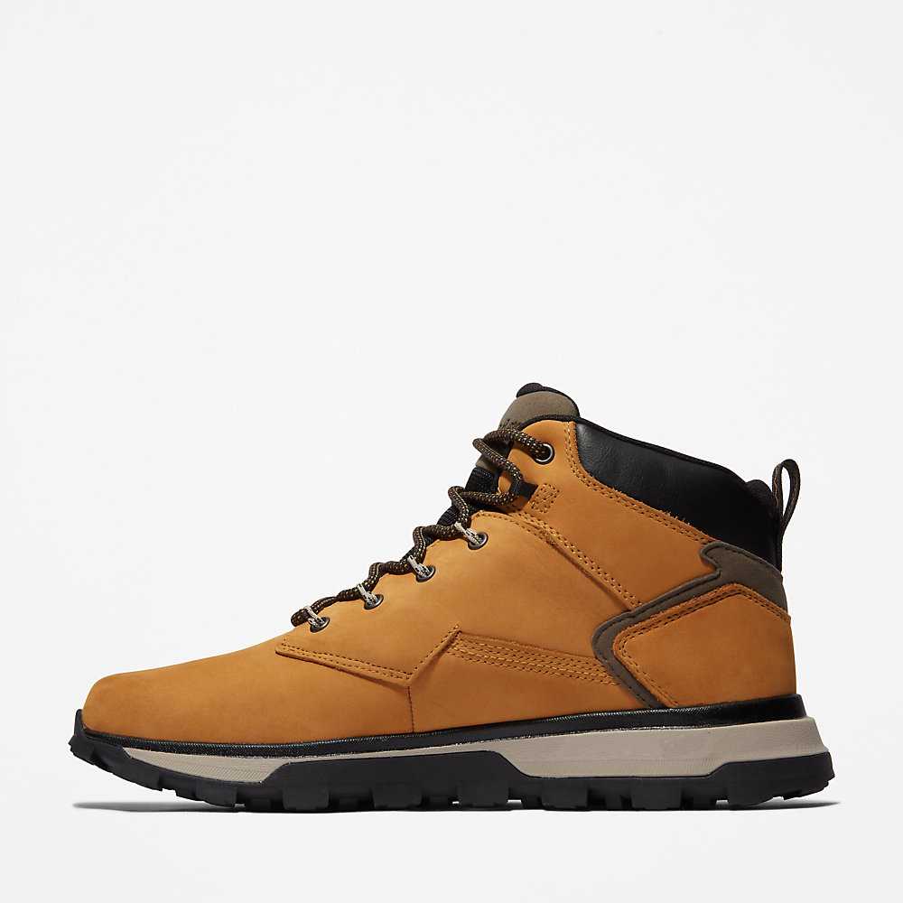 Yellow Men's Timberland Treeline Hiking Boots | Israel-0986172