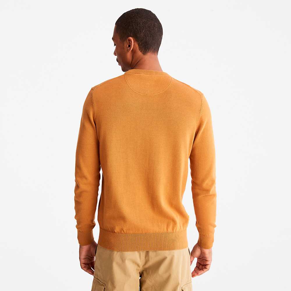 Yellow Men's Timberland Williams River Sweaters | Israel-8460351