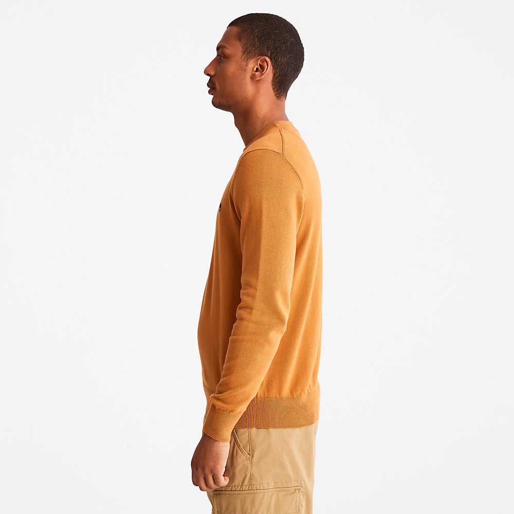 Yellow Men's Timberland Williams River Sweaters | Israel-8460351