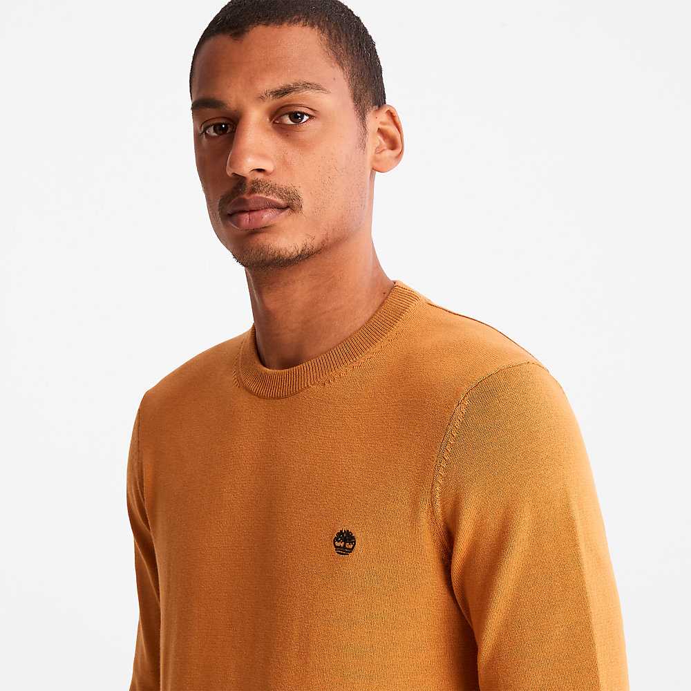 Yellow Men's Timberland Williams River Sweaters | Israel-8460351