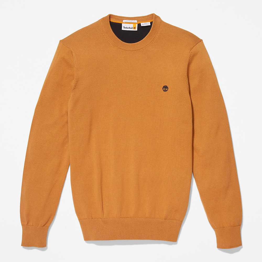 Yellow Men's Timberland Williams River Sweaters | Israel-8460351