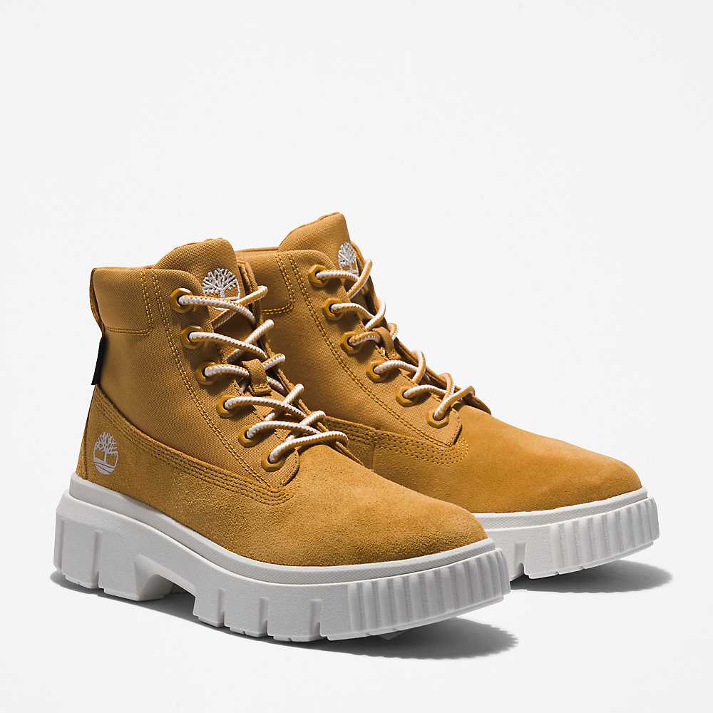 Yellow Women's Timberland Greyfield Waterproof Boots | Israel-9475123