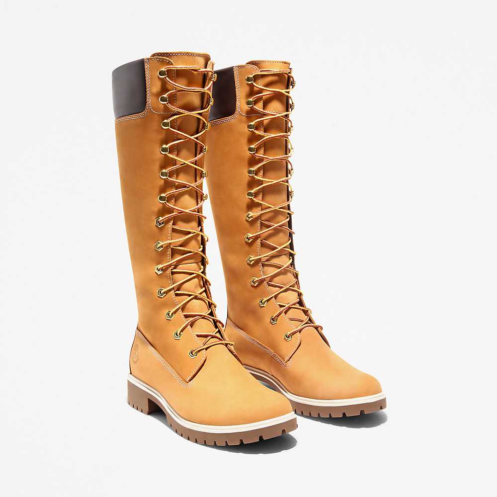 Yellow Women's Timberland Premium® 6 Inch Waterproof Boots | Israel-9371058