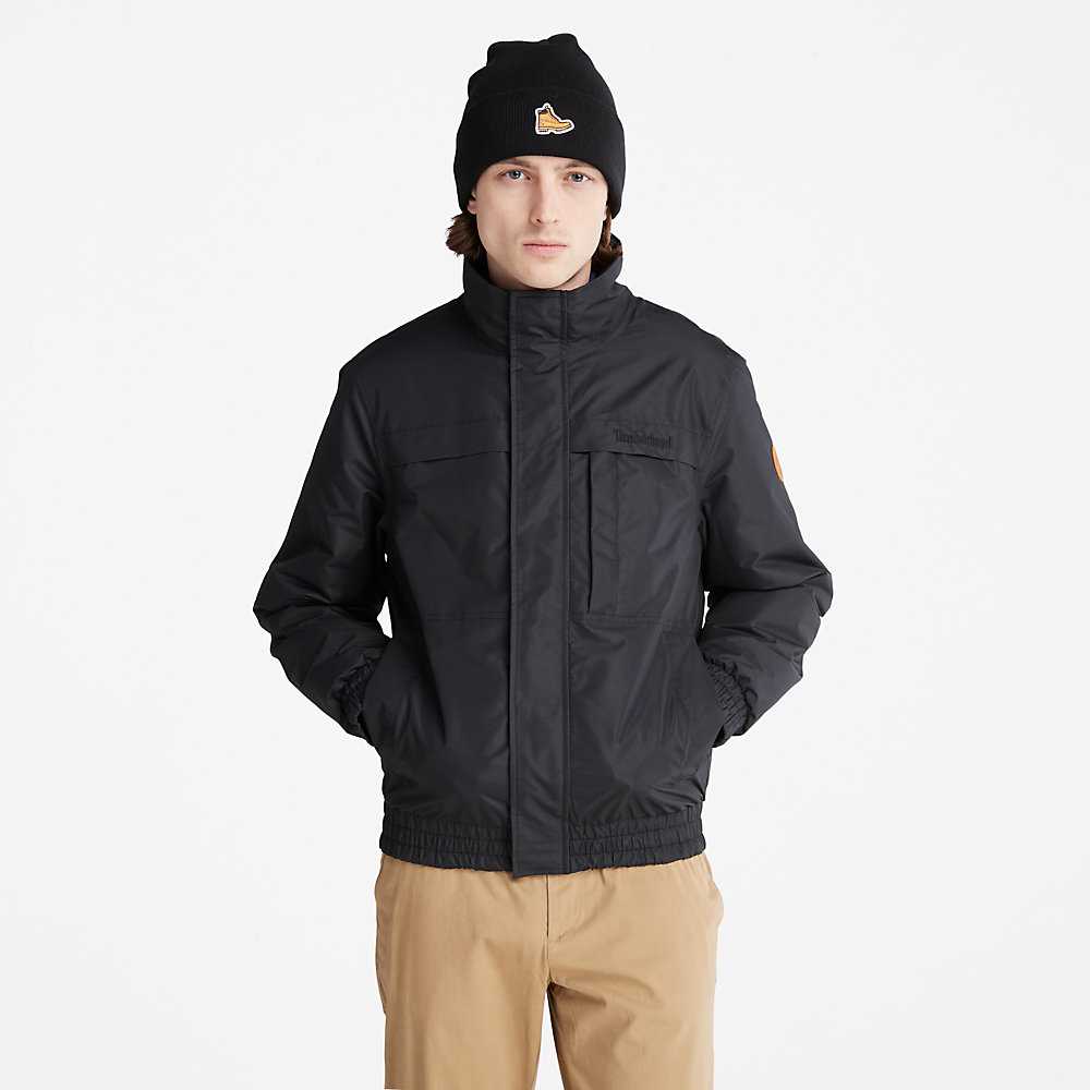 Black Men's Timberland Benton Water-Resistant Insulated Jackets | Israel-6243150