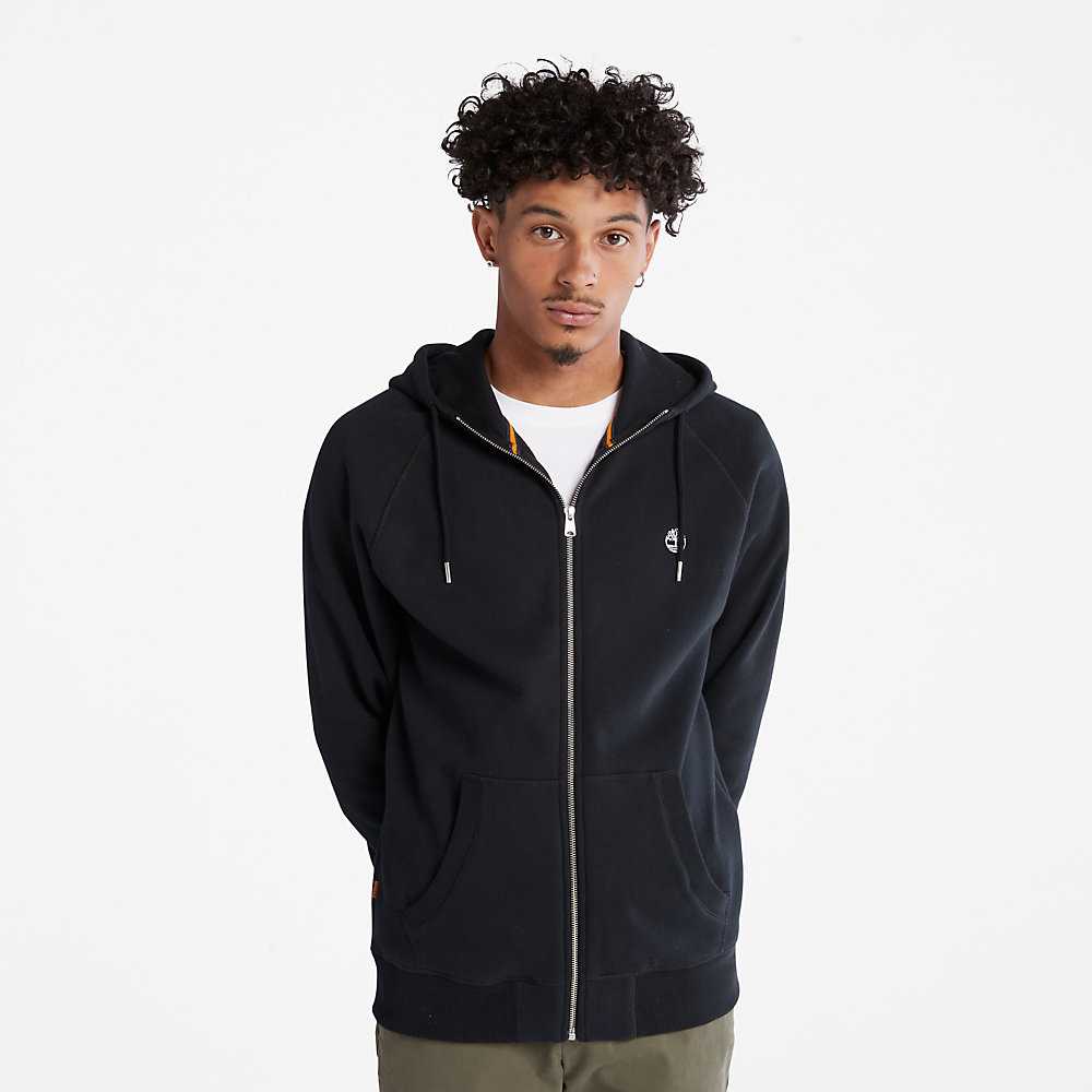 Black Men's Timberland Exeter River Hoodie | Israel-3527406