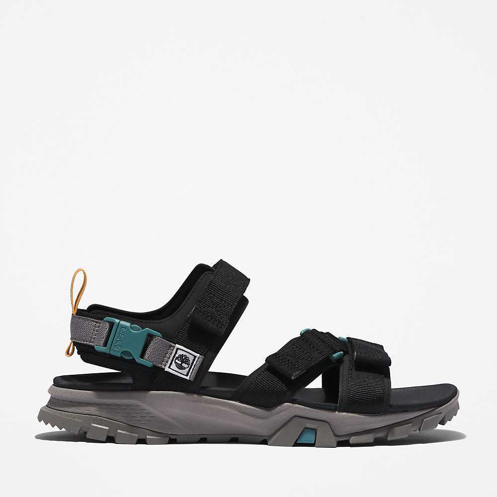 Black Men's Timberland Garrison Trail Sandals | Israel-1238097