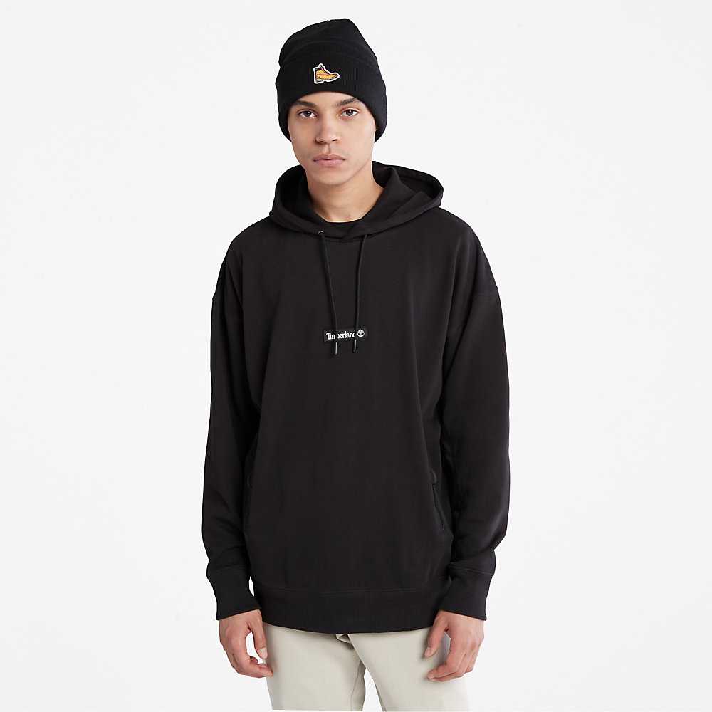 Black Men's Timberland Heavyweight Hoodie | Israel-4360789