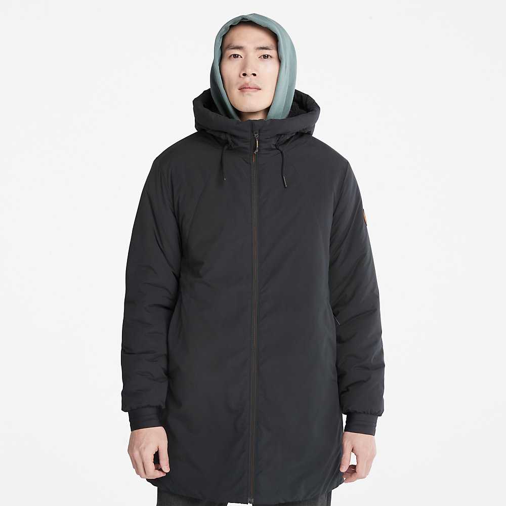 Black Men's Timberland Insulated Parka Jackets | Israel-7035126