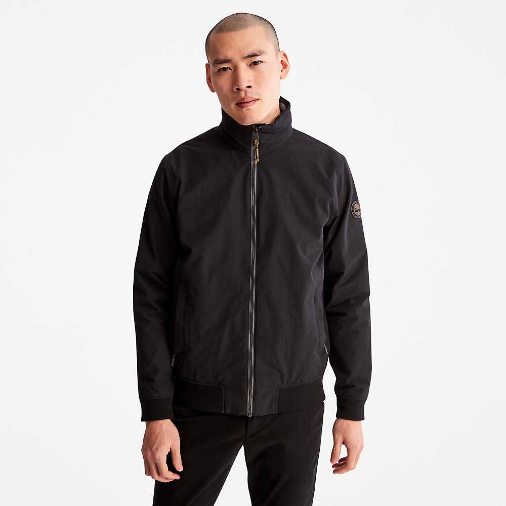 Black Men's Timberland Mount Lafayette Bomber Jacket | Israel-9643758