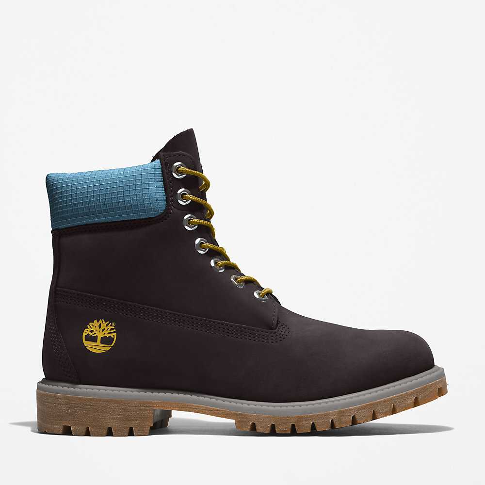 Black Men's Timberland Premium® 6 Inch Waterproof Boots | Israel-0481637