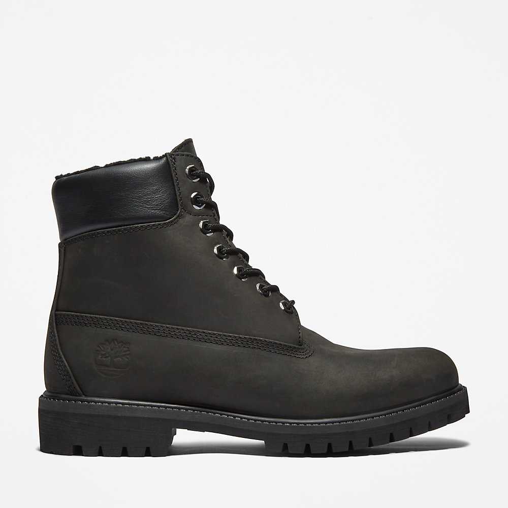 Black Men's Timberland Premium® 6 Inch Winter Boots | Israel-3507462