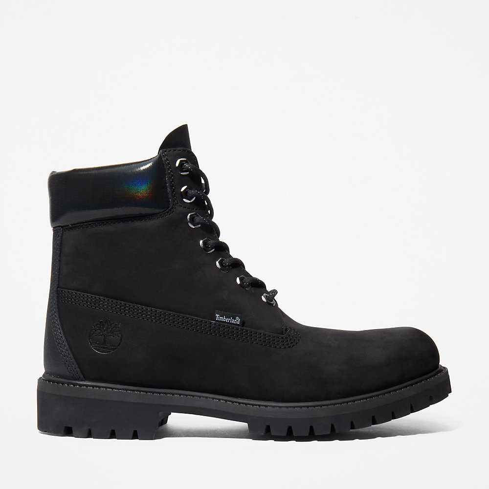 Black Men's Timberland Premium® 6 Inch Waterproof Boots | Israel-5013962