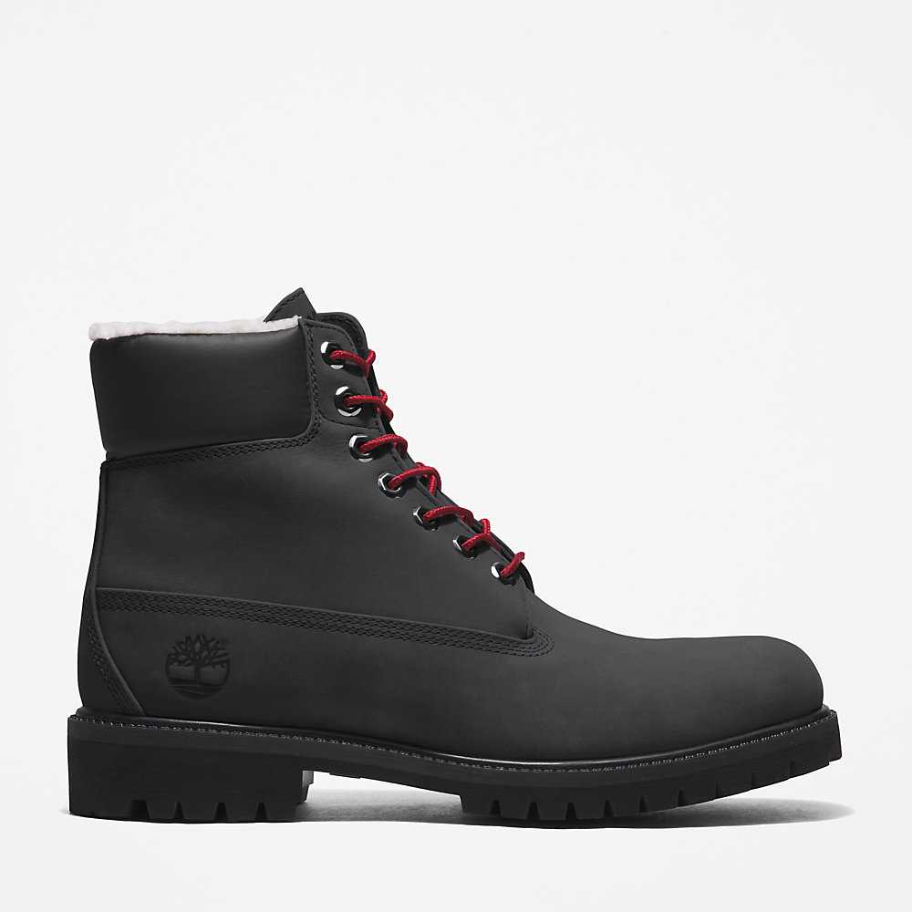 Black Men's Timberland Premium® 6 Inch Winter Boots | Israel-9864203