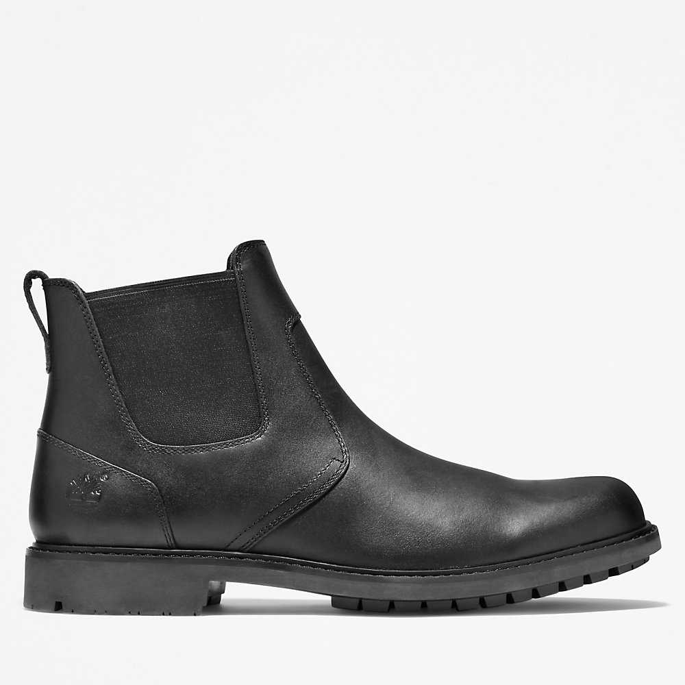 Black Men's Timberland Stormbucks Chelsea Boots | Israel-5604291