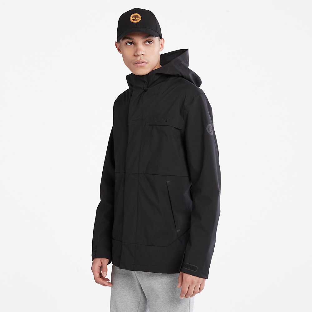 Black Men's Timberland Water-Repellent Windbreaker | Israel-0468752