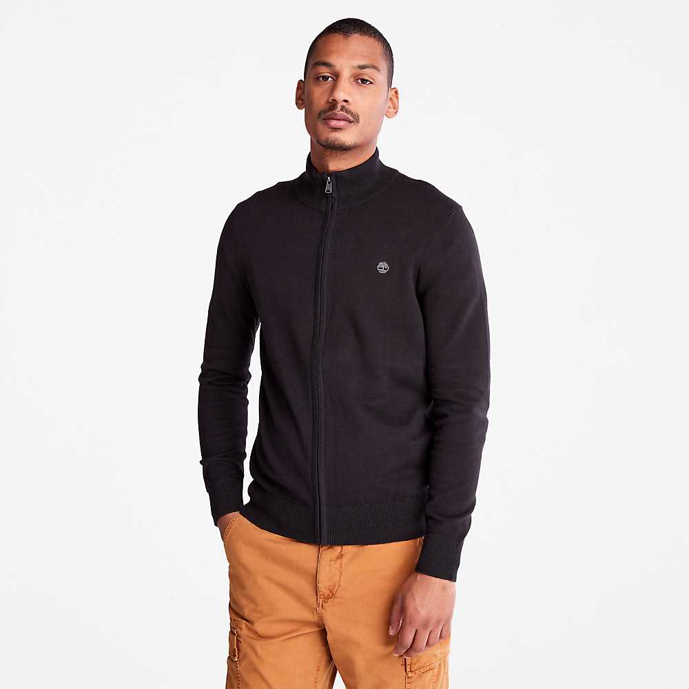 Black Men's Timberland Williams River Sweaters | Israel-3981702