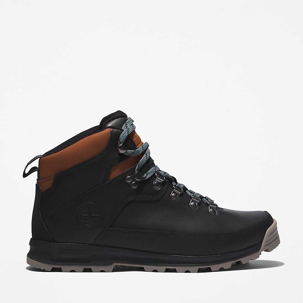 Black Men's Timberland World Hiker Hiking Boots | Israel-8576204