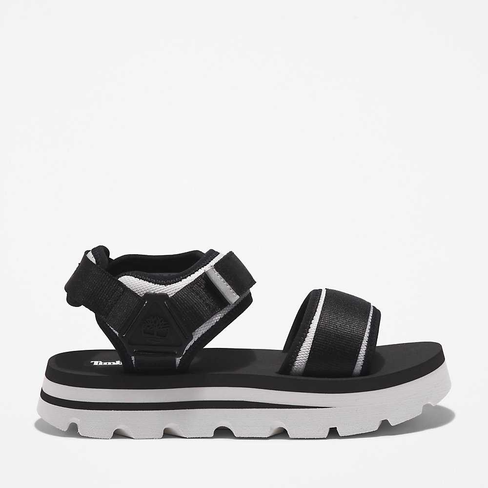 Black Women's Timberland Euro Swift Sandals | Israel-7180643