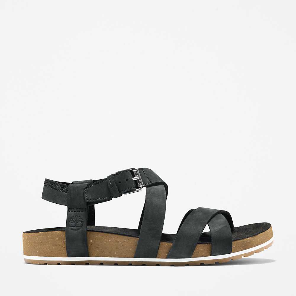 Black Women's Timberland Malibu Waves Sandals | Israel-1659748