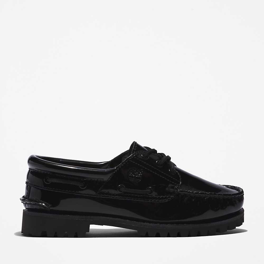 Black Women's Timberland Noreen 3-Eye Boat Shoes | Israel-4625097