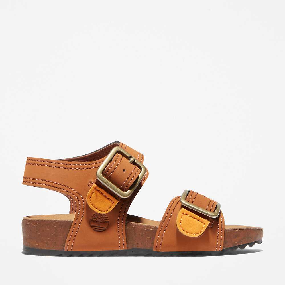 Brown Kids' Timberland Castle Island Sandals | Israel-9286304