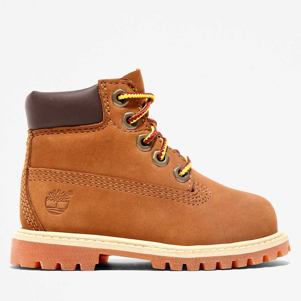 Brown Kids' Timberland Premium® 6 Inch Waterproof Boots | Israel-4219603