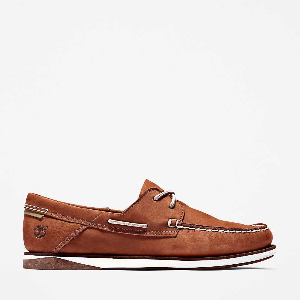 Brown Men's Timberland Atlantis Break Boat Shoes | Israel-8371465