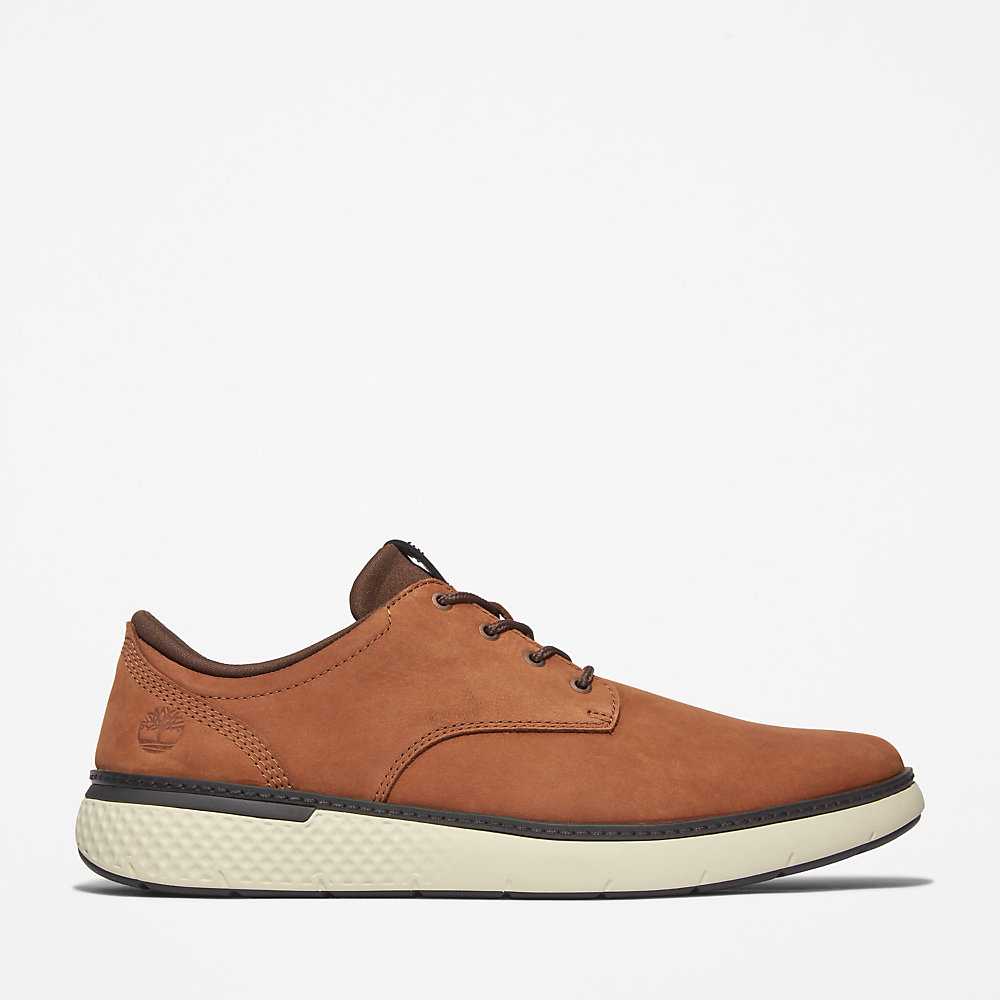 Brown Men's Timberland Cross Mark Oxfords Shoes | Israel-2307849