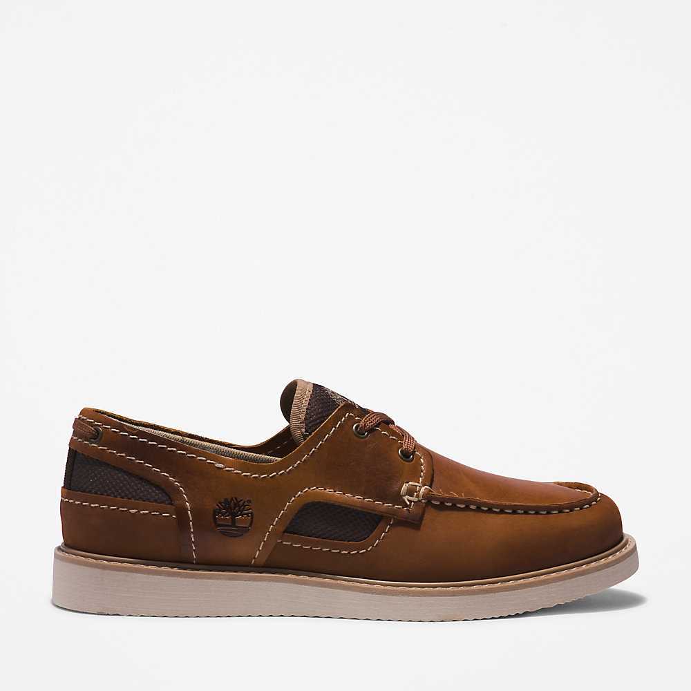 Brown Men's Timberland Newmarket II Boat Shoes | Israel-8927460