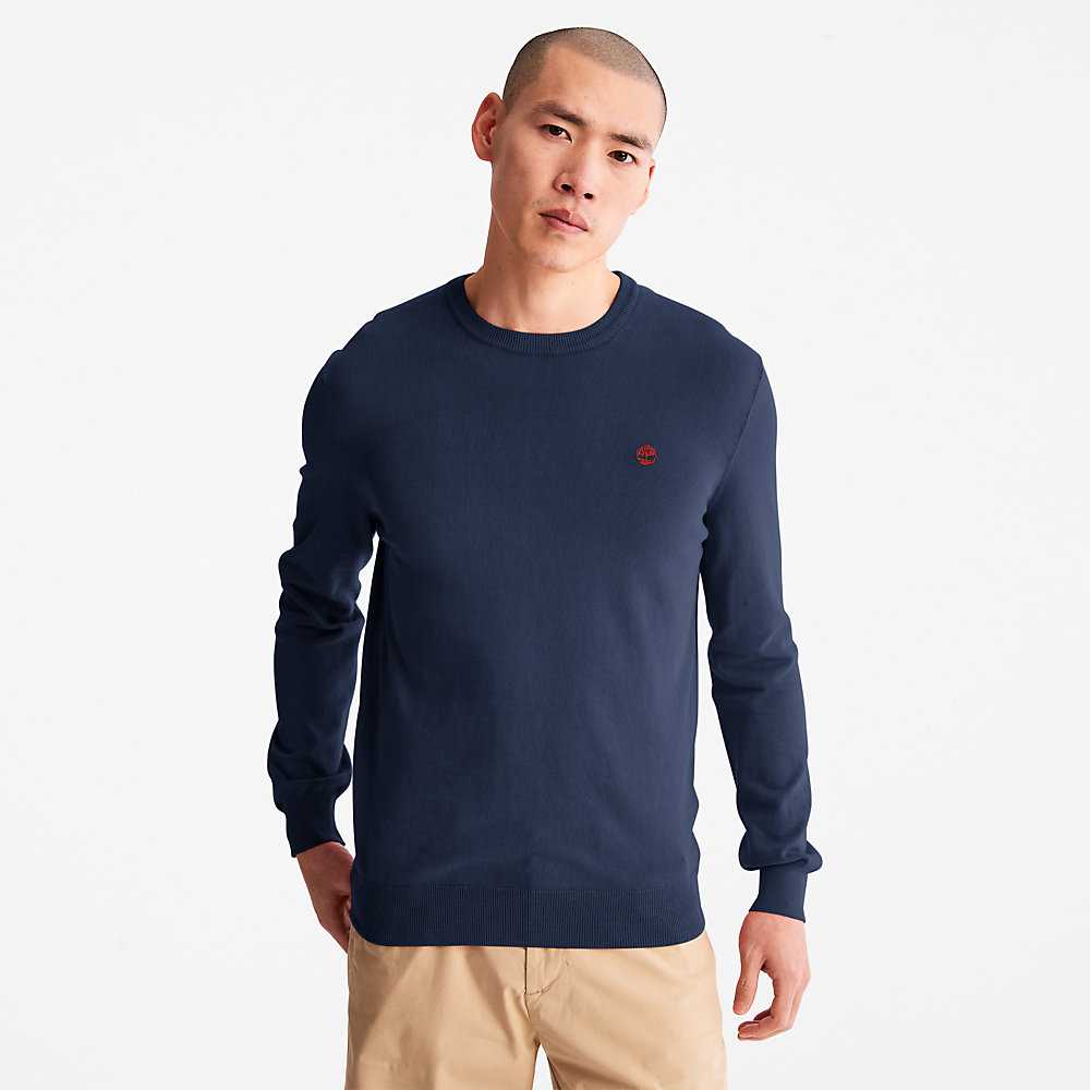 Dark Blue Men's Timberland Earthkeepers Sweatshirt | Israel-0986574