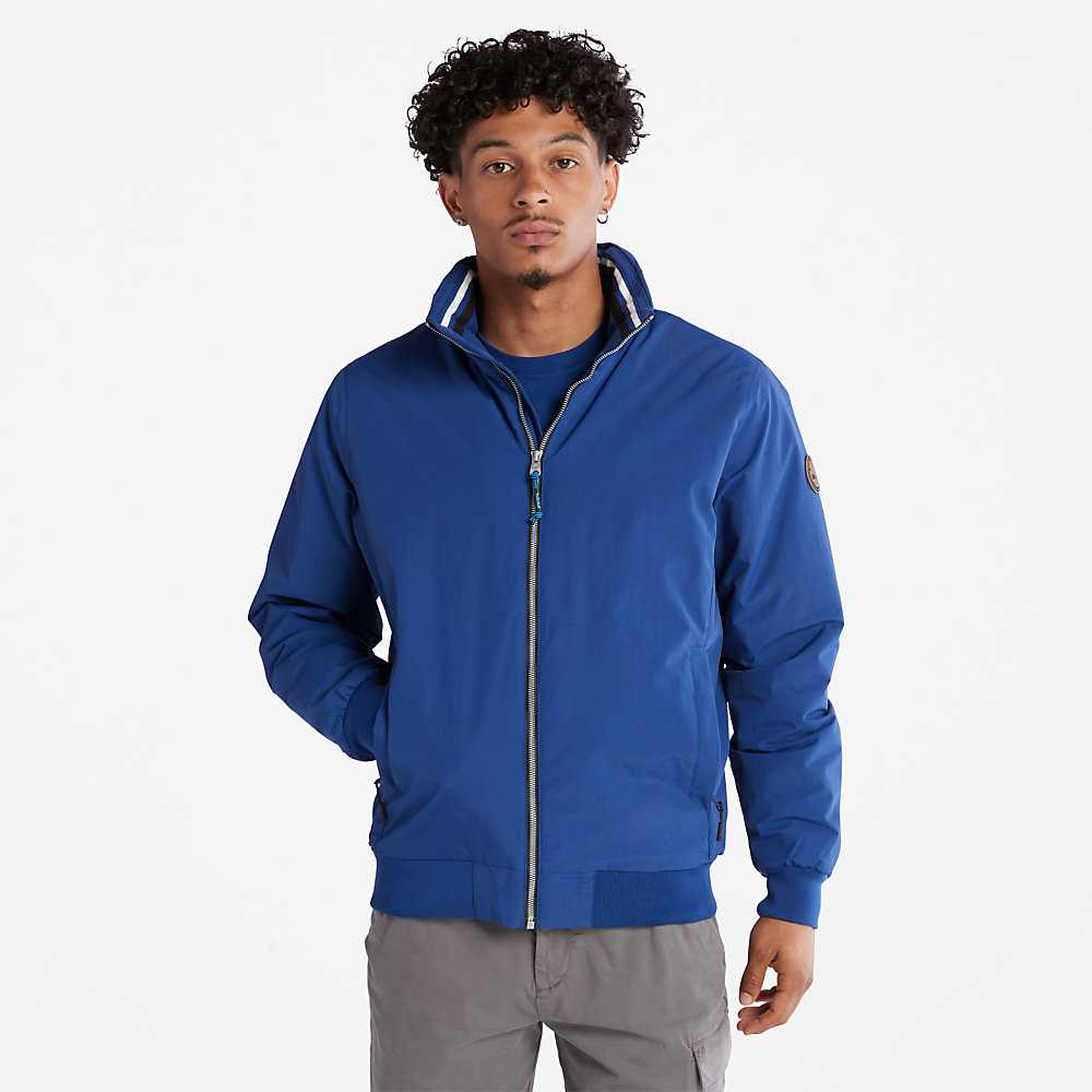 Dark Blue Men's Timberland Mount Lafayette Bomber Jacket | Israel-0826497