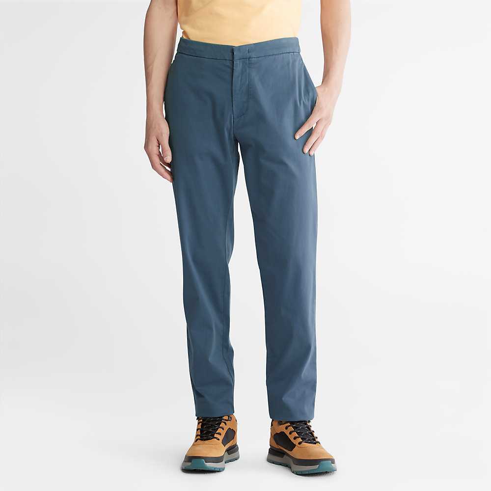 Dark Blue Men's Timberland Ultrastretch Pants | Israel-3128940