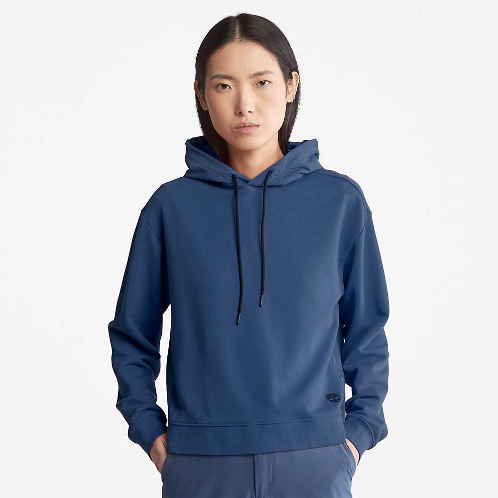 Dark Blue Women's Timberland Solid-colour Hoodie | Israel-6372580