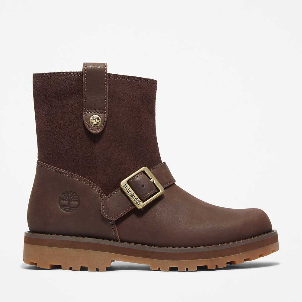 Dark Brown Kids' Timberland Courma Winter Boots | Israel-4219558