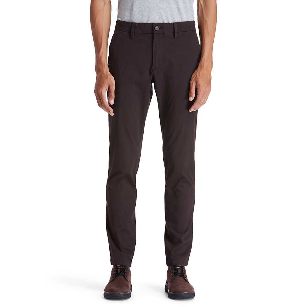 Dark Brown Men's Timberland Sargent Lakes Chinos | Israel-8603571