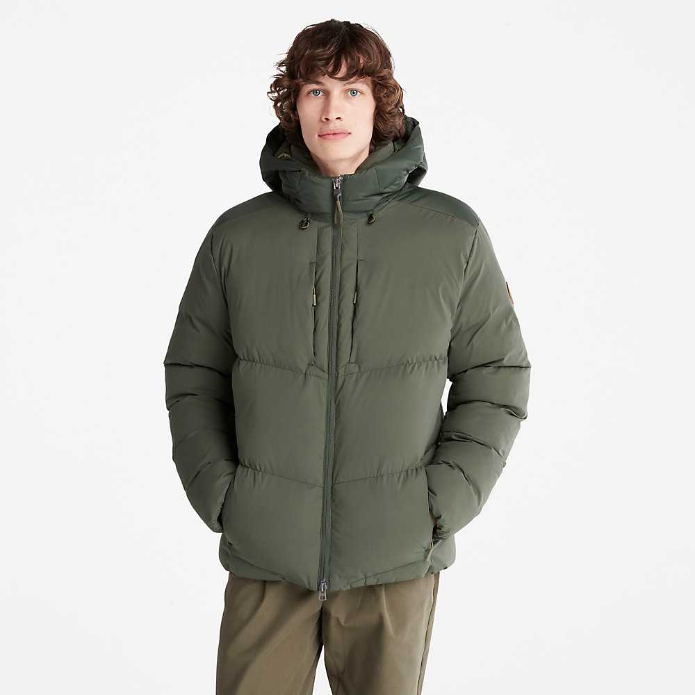 Dark Green Men's Timberland Neo Summit Winter Jackets | Israel-0327914