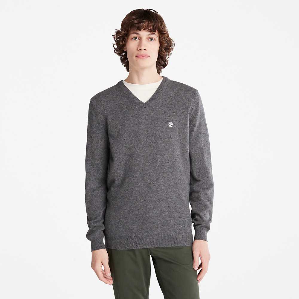 Dark Grey Men's Timberland Cohas Sweaters | Israel-6038471