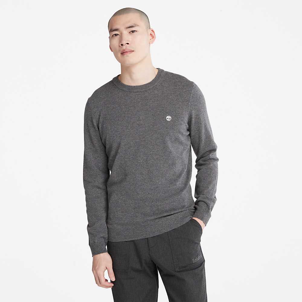 Dark Grey Men's Timberland Cohas Sweaters | Israel-8016954