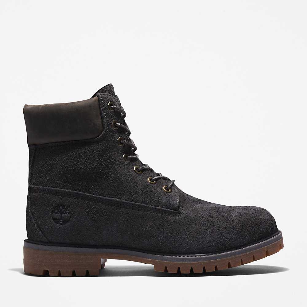 Dark Grey Men's Timberland Premium® 6 Inch Waterproof Boots | Israel-6805947