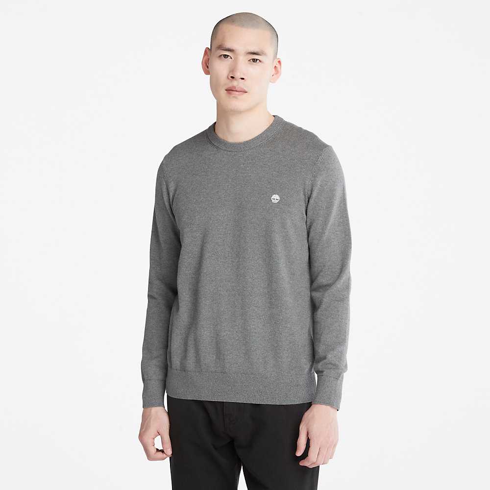 Dark Grey Men's Timberland Williams River Sweaters | Israel-6291358