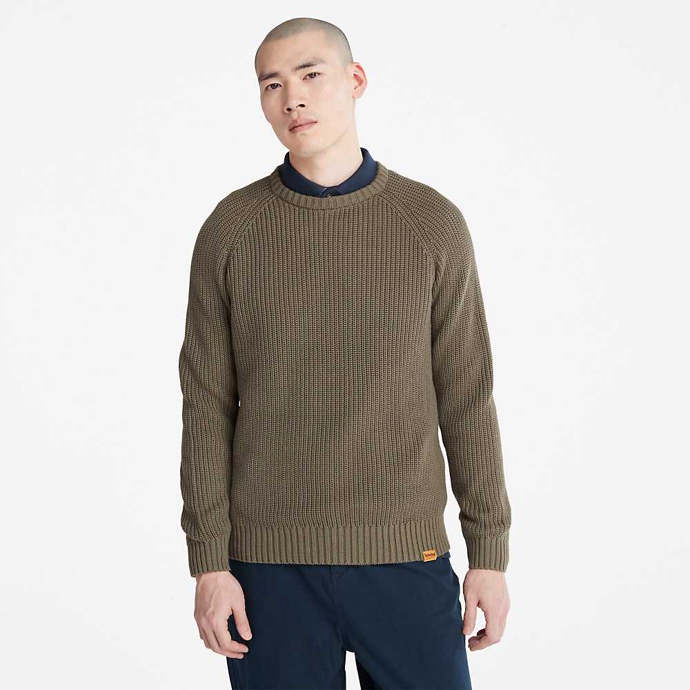 Green Men's Timberland Beards Brook Sweaters | Israel-1745236