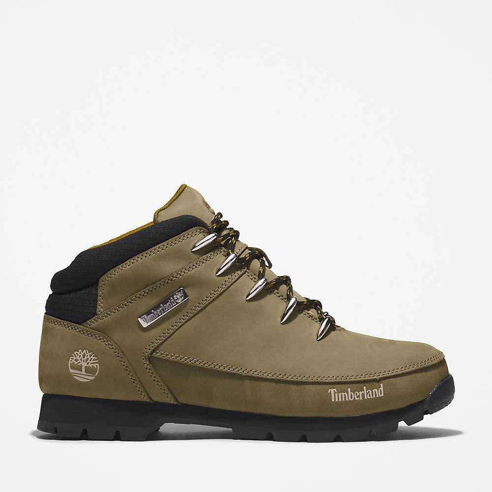 Green Men's Timberland Euro Sprint Hiking Boots | Israel-4128597