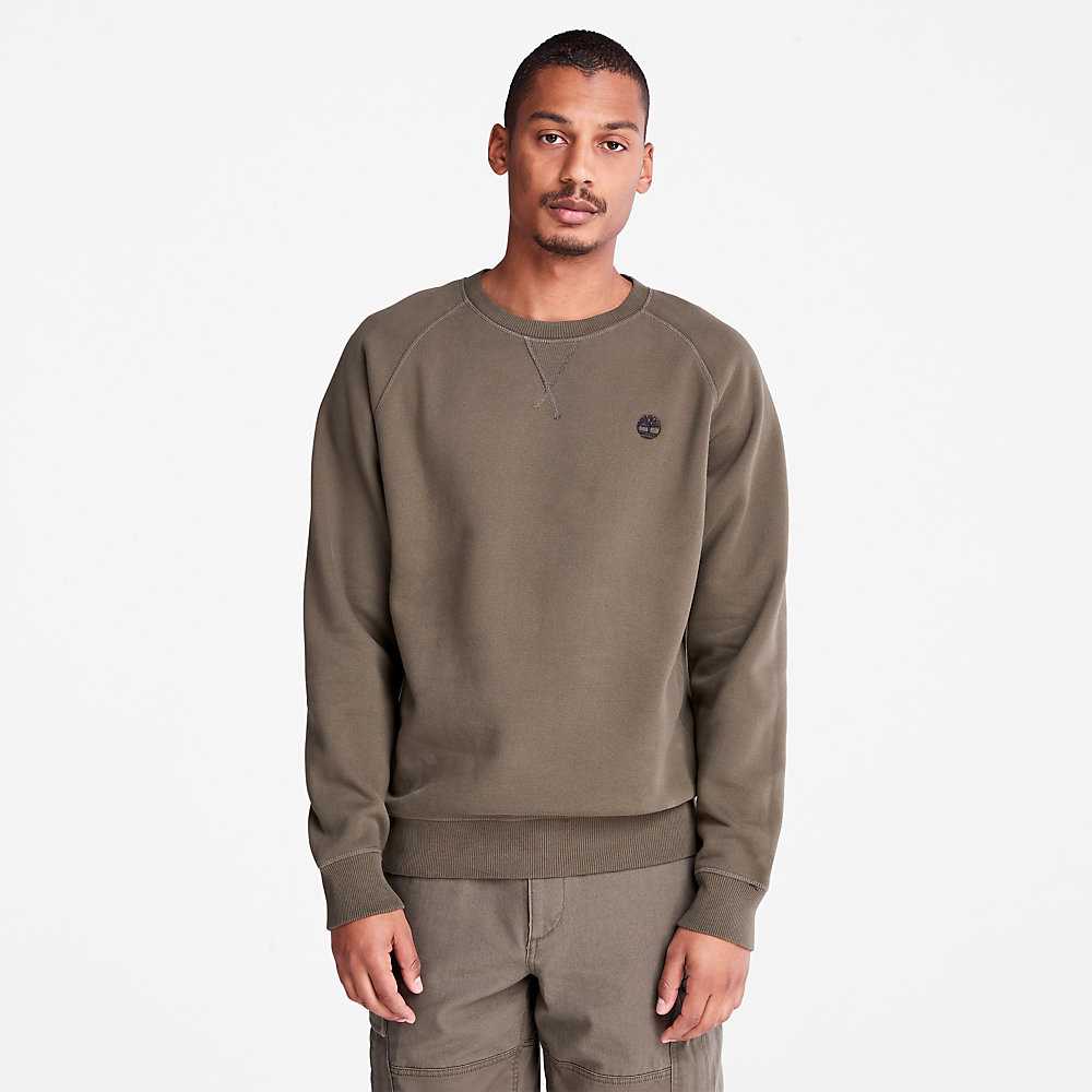 Green Men's Timberland Exeter River Sweatshirt | Israel-6940328