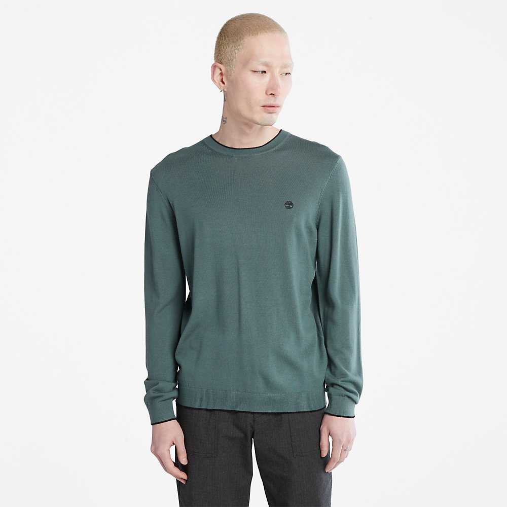 Green Men's Timberland Nissitissit River Sweatshirt | Israel-0913724