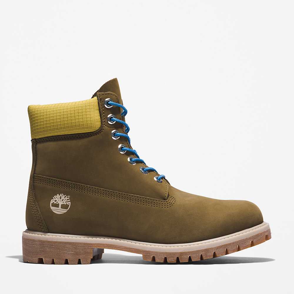 Green Men's Timberland Premium® 6 Inch Waterproof Boots | Israel-6258043