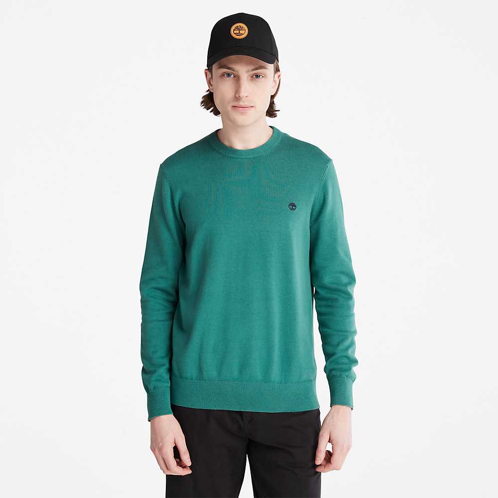 Green Men's Timberland Williams River Sweatshirt | Israel-4038761