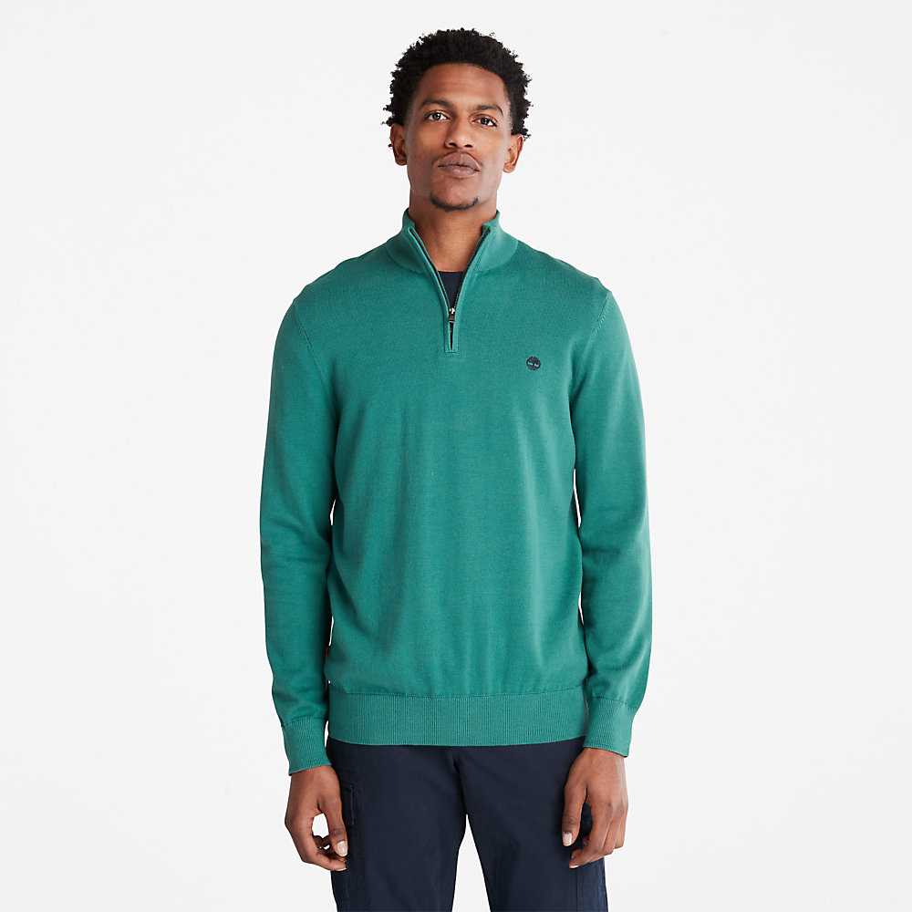 Green Men's Timberland Williams River Sweatshirt | Israel-4297851