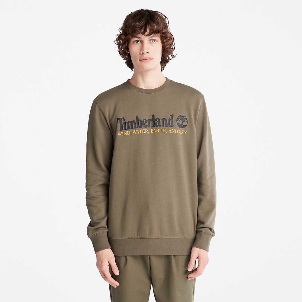 Green Men's Timberland Wind Water Earth And Sky Sweatshirt | Israel-4562908